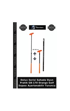 Delux Serisi Sahada Oyun Pratik Gb-170 Orange Golf Sopası Ayarlanabilir Turuncu