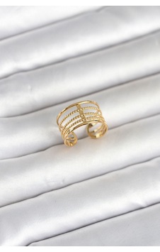 316l Çelik Gold Renk Vintage Model Kadın Yüzük Karışık 316l Çelik Gold Renk Vintage Model Kadın Yüzük Karışık