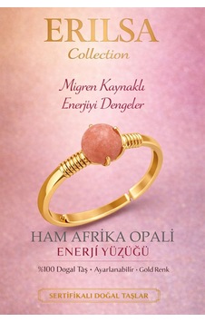 Sertifikalı Migren Yüzüğü Ham Afrika Opali Ayarlam Çok Renkli Sertifikalı Migren Yüzüğü Ham Afrika Opali Ayarlam Çok Renkli