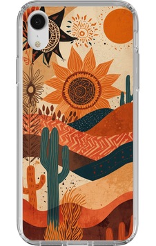 İphone Xr Uyumlu Etnik Güneş Ve Mandala Figürlü Toprak Tonları Baskılı Silikon Kılıf Renkli İphone Xr Uyumlu Etnik Güneş Ve Mandala Figürlü Toprak Tonları Baskılı Silikon Kılıf Renkli