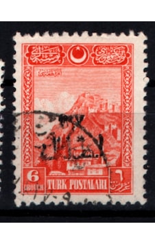1927 Birinci İzmir Sergisi Sürşarjlı Hatıra Pulları 6 Kuruş Tp0784 İsfila1182
