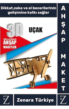Premium Görsel Zeka El Becerisi Geliştirici Boyanabilir Puzzle Oyun Dekoratif Demonte Ahşap 3d Maket