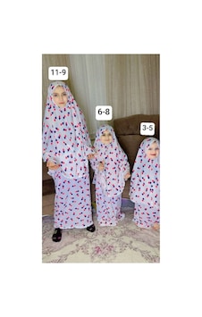 Aldaıyr 3 Adet Çocuk Namaz Elbise Pamuk Kumaş Çok Renkli039 Aldaıyr 3 Adet Çocuk Namaz Elbise Pamuk Kumaş Çok Renkli039