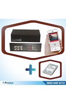 4 Kanal Mobil DVR Kayıt Cihazı 1 TB Harddisk Dahil Uzaktan İzlem
