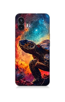 Nothing Phone 2 Galaktik Kaplumbağa Desenli Silikon Kılıf Nothing Phone 2 Galaktik Kaplumbağa Desenli Silikon Kılıf