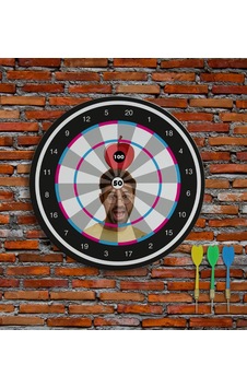 Bk Gift Kişiye Özel Fotoğraflı Eğlenceli 40cm Dart Oyun Seti Model 3 Bk Gift Kişiye Özel Fotoğraflı Eğlenceli 40cm Dart Oyun Seti Model 3