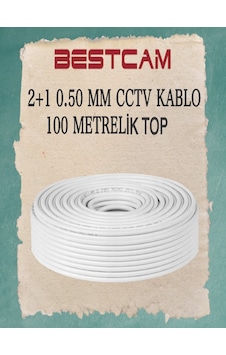 2+1 0,50 Mm Cctv Kablo 100 Metrelik Top 2+1 0,50 Mm Cctv Kablo 100 Metrelik Top