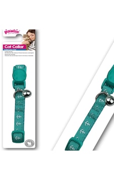 Pawise - 919 - Çapa Desenli Yeşil Kedi Boyun Tasması - Aconcept - 30 Cm Diğer