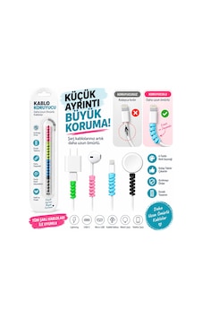 Fotoğraf Makinası Kablo Kırılma Önleyici Silikon 4 Lü Set, Kablo Koruyucu Spiral Renkli Set - Bgaspıral011 Fotoğraf Makinası Kablo Kırılma Önleyici Silikon 4 Lü Set, Kablo Koruyucu Spiral Renkli Set - Bgaspıral011