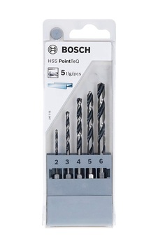 Professional 5 Parçalı Pointteq Altıgen Matkap Seti Metal İçin, Ø: 2-6 Mm, Çalışma Uzunluğu: 2 Professional 5 Parçalı Pointteq Altıgen Matkap Seti Metal İçin, Ø: 2-6 Mm, Çalışma Uzunluğu: 2