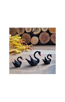 El Yapımı Murano Cam 3' Lü Kuğu Biblo Siyah - 267037377 El Yapımı Murano Cam 3' Lü Kuğu Biblo Siyah - 267037377