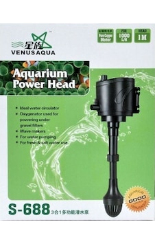 Venusaqua S-688 Yedek Akvaryum Filtresi 1000L/H Venusaqua S-688 Yedek Akvaryum Filtresi 1000L/H
