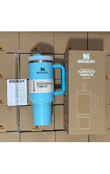 Stanley Quencher H2.0 Tumbler Termos Pipetli Bardak 1.18 Lt Gök Mavisi