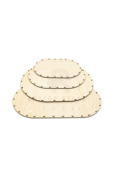 Rattan Bambu Örgü Tabanlık Oval Set Akçaağaç Rengi Akçaağaç Rengi