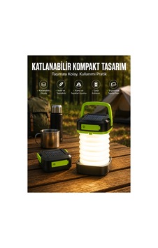 Katlanabilir Kamp Lambası Solar Fener Görünümlü 3 Kademeli Şarjlı Renk Renk Katlanabilir Kamp Lambası Solar Fener Görünümlü 3 Kademeli Şarjlı Renk Renk