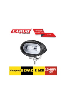 Sis Farı 1 Adet Off Road Beyaz Carub 3010612 10-80v 2led Beyaz Sis Farı 1 Adet Off Road Beyaz Carub 3010612 10-80v 2led Beyaz