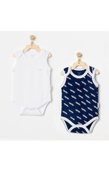 Andywawa Basic 2'li Bebek Body Ac24701 Lacivert Andywawa Basic 2'li Bebek Body Ac24701 Lacivert