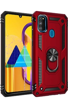Jopus Galaxy M31 İle Uyumlu Yüzüklü Standlı Zırhlı Silikon Kılıf Kırmızı Kırmızı Jopus Galaxy M31 İle Uyumlu Yüzüklü Standlı Zırhlı Silikon Kılıf Kırmızı Kırmızı