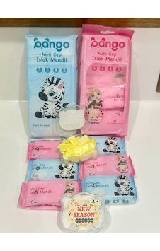 Mini Hijyen Avantaj Paketi - 2 Büyük Paket 16 Mini Islak Mendil & 2 Kutu Sihirli Sabun Mavi Pembe Mini Hijyen Avantaj Paketi - 2 Büyük Paket 16 Mini Islak Mendil & 2 Kutu Sihirli Sabun Mavi Pembe