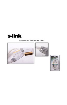 S-link Slx-525 Scart To Scart 3mt Gold Metal Kablo S-link Slx-525 Scart To Scart 3mt Gold Metal Kablo