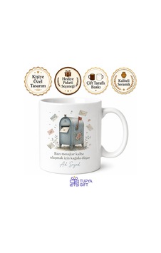 Posta Kutusu Temalı Özel Baskılı Kupa Bardak Hediye Porselen Mug Beyaz / Çok Renkli Posta Kutusu Temalı Özel Baskılı Kupa Bardak Hediye Porselen Mug Beyaz / Çok Renkli