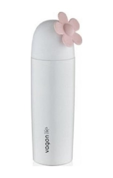 Vagon Beyaz Çiçek Detaylı Çelik Matara 360 Ml Vagon Beyaz Çiçek Detaylı Çelik Matara 360 Ml