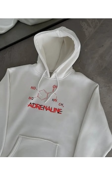 İkales Kışlık Uzun Kol Kapüşonlu Sweatshirt - Beyaz İkales Kışlık Uzun Kol Kapüşonlu Sweatshirt - Beyaz