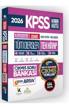 2026 Full Lisans Kpss ÖSYM Tüm Dersler Tek Kitap Soru Bankası Son 15 Yıl Çözümlü (Sadece Lisans) 2026 Full Lisans Kpss ÖSYM Tüm Dersler Tek Kitap Soru Bankası Son 15 Yıl Çözümlü (Sadece Lisans)