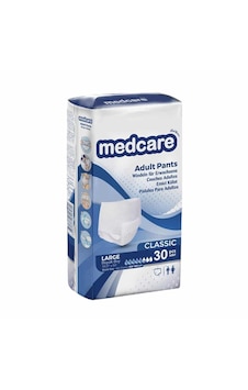 Medcare Classic Emici Külot Yetişkin Hasta Bezi L 30'lu Medcare Classic Emici Külot Yetişkin Hasta Bezi L 30'lu