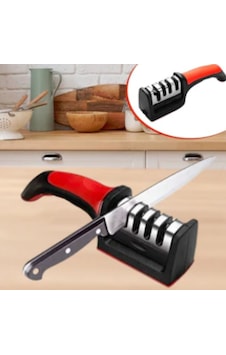 Mucit Home Bıçak Bileyici 4 Açılı Elmas Seramik Çelik El Bıçakları Çok Renkli