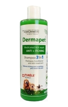 Purele Dermapet Kedi Köpek Şampuanı 3in1 Plus 450 ml Purele Dermapet Kedi Köpek Şampuanı 3in1 Plus 450 ml