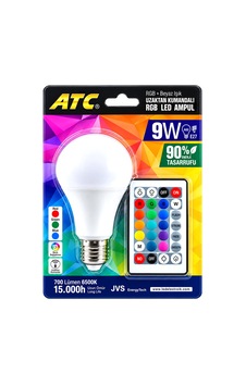Kumandalı - Rgb 9w 60w - E27 Led Ampul 700lm 15000 Saat Ömür 5570 Diğer Kumandalı - Rgb 9w 60w - E27 Led Ampul 700lm 15000 Saat Ömür 5570 Diğer