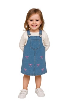 Erdem Kıds Kız Çocuk Günlük-casual Bayramlık Kot Jile Kısa Elbise Askılı Bahçıvan Salopet Elbise Mavi Pembe Mavi Pembe Erdem Kıds Kız Çocuk Günlük-casual Bayramlık Kot Jile Kısa Elbise Askılı Bahçıvan Salopet Elbise Mavi Pembe Mavi Pembe