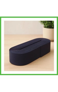 Vaveni Paça Lastiği Yassı Geniş Siyah 4 Cm 10 M Arz Vaveni Paça Lastiği Yassı Geniş Siyah 4 Cm 10 M Arz