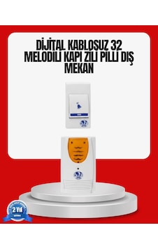 Kolay Kullanımlı Kablosuz Kapı Zili Şık Ve Sade Tasarım Standart Kolay Kullanımlı Kablosuz Kapı Zili Şık Ve Sade Tasarım Standart