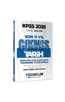 2026 Kpss Genel Kültür Tarih Konularına Göre Tamamı Çözümlü Son 11 Yıl Çıkmış Sorular 2026 Kpss Genel Kültür Tarih Konularına Göre Tamamı Çözümlü Son 11 Yıl Çıkmış Sorular