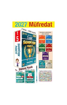 5. Sınıf 2027 Şampiyon Paketi + 1. Dönem Yazılı Denemeleri Ve Notları Tüm Dersler 5. Sınıf 2027 Şampiyon Paketi + 1. Dönem Yazılı Denemeleri Ve Notları Tüm Dersler