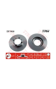 TRW DF1958 FREN DİSKİ ÖN ACCENT 95-00 EXCEL 90-95 YUMURTA KASA HA TRW DF1958 FREN DİSKİ ÖN ACCENT 95-00 EXCEL 90-95 YUMURTA KASA HA