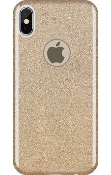 Apple Uyumlu iPhone X İle Shining Simli Silikon Kılıf Gold Apple Uyumlu iPhone X İle Shining Simli Silikon Kılıf Gold