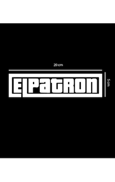 Elpatron Oto Sticker, Cam Sticker, Araba Sticker Beyaz 20x5 Cm Elpatron Oto Sticker, Cam Sticker, Araba Sticker Beyaz 20x5 Cm