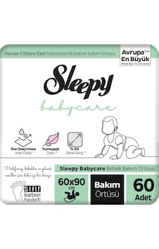 Sleepy Babycare Bebek Bakım Örtüsü 10'lu X 6 Adet Sleepy Babycare Bebek Bakım Örtüsü 10'lu X 6 Adet