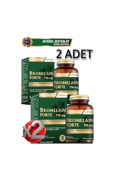 2 Adet Bromelain Forte 750 Mg- Probiyotik-krom Pikolinat-yeşil Çay 60 Adet Tablet 2 Adet Bromelain Forte 750 Mg- Probiyotik-krom Pikolinat-yeşil Çay 60 Adet Tablet