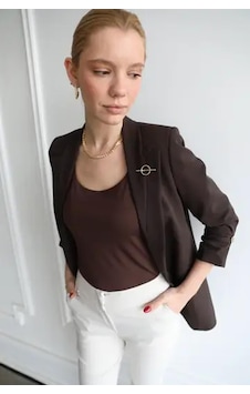 Ayhan 90503 Kadın Ceket Kahve Ayhan 90503 Kadın Ceket Kahve