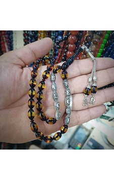 Sürmeli Ateş Kehrıbar Tesbıh İsme Özel İsimli Gümüş Tasarımlı Sevgılıler Gunune Özel Kutulu Belgelı Altın Sürmeli Ateş Kehrıbar Tesbıh İsme Özel İsimli Gümüş Tasarımlı Sevgılıler Gunune Özel Kutulu Belgelı Altın