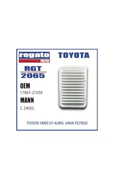 Regato Toyota Corolla Uyumlu Hava Filtresi Oem No 17801-21050 Regato Toyota Corolla Uyumlu Hava Filtresi Oem No 17801-21050