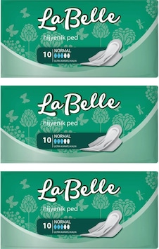 La Belle Hijyenik Ped 10'lu x 3 La Belle Hijyenik Ped 10'lu x 3
