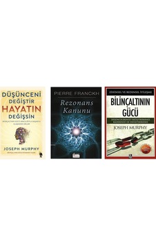 Dusunceni Degistir Hayatin Degissin + Rezonans Kanunu + Bilincaltinin Gucu 3set Dusunceni Degistir Hayatin Degissin + Rezonans Kanunu + Bilincaltinin Gucu 3set