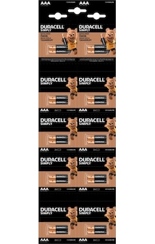 Duracell Pil 20 Li Aaa Kalem Kartela 2x10 Duracell Pil 20 Li Aaa Kalem Kartela 2x10