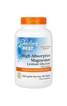 Doctor's Best High Absorption Magnesium Glycinate Lysinate Chelated Albion Traacs 240 Tablet