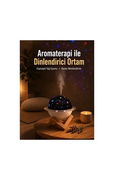 Astraltech Projektör Işıklı, Aromaterapi Uyumlu Mini Masaüstü Hava Nemlendirici Cihaz Astraltech Projektör Işıklı, Aromaterapi Uyumlu Mini Masaüstü Hava Nemlendirici Cihaz